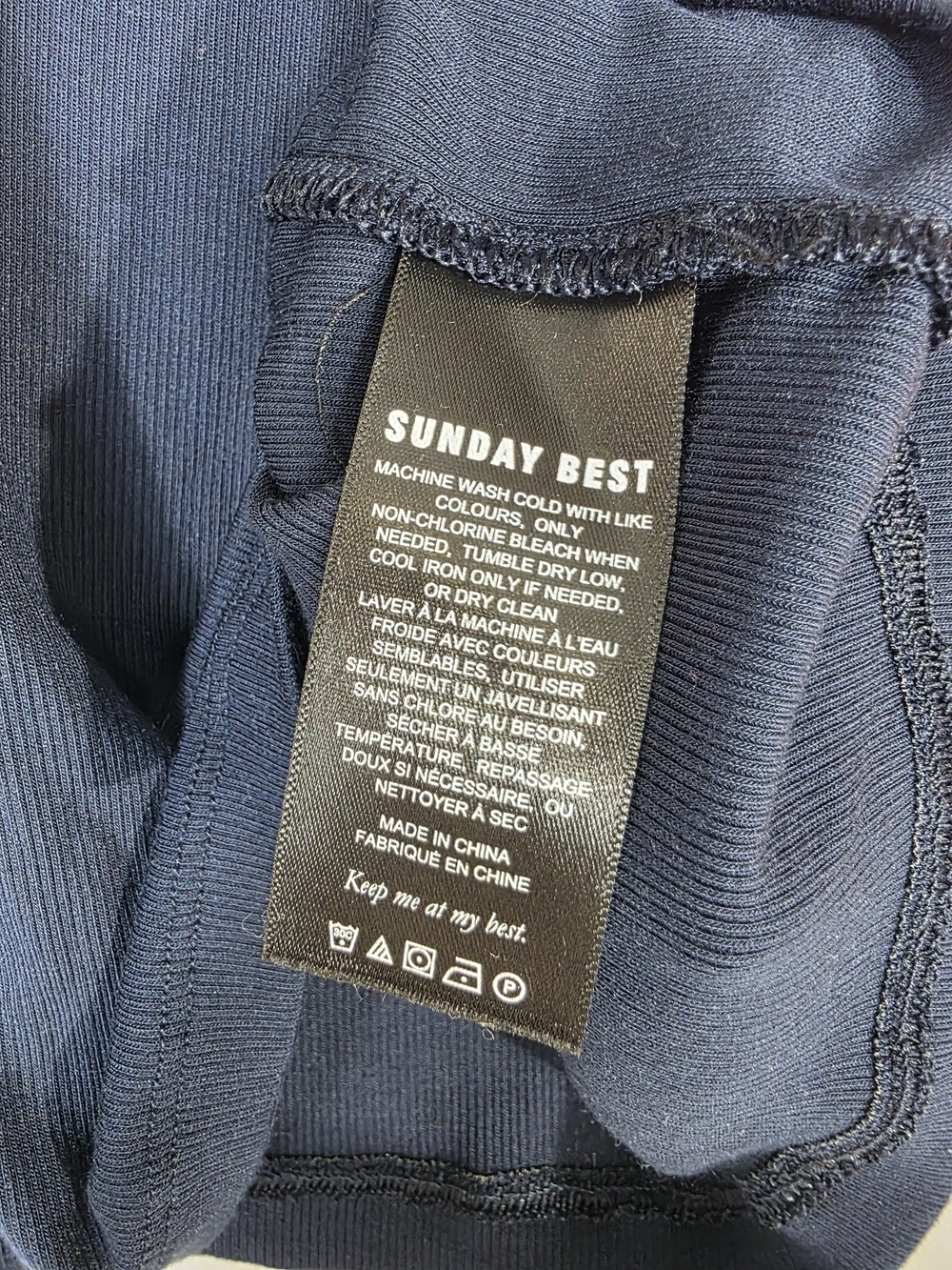 Sunday Best Navy Ribbed Tank - Picture 4 of 5